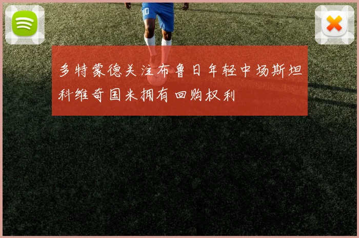 多特蒙德关注布鲁日年轻中场斯坦科维奇国米拥有回购权利